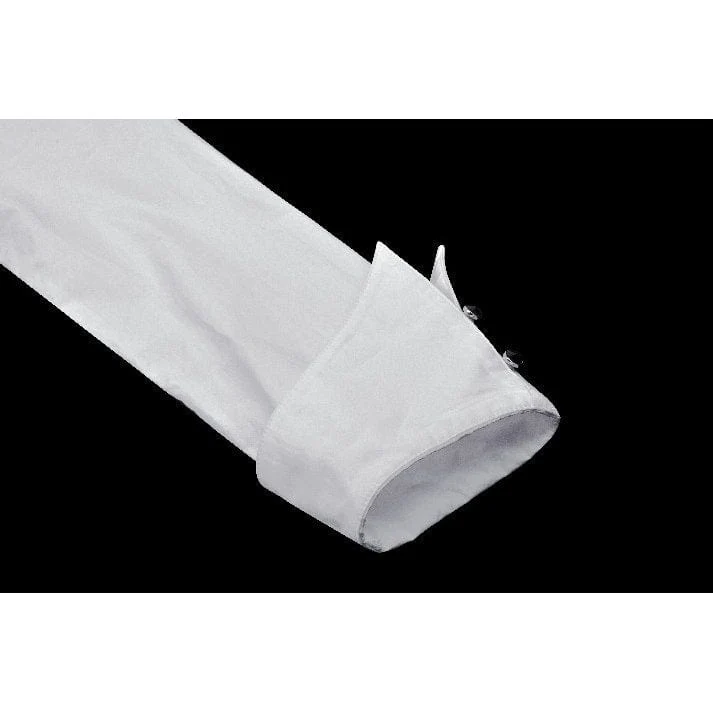 Gothic Rüschenhemd mit Fledermauskragen für Damen