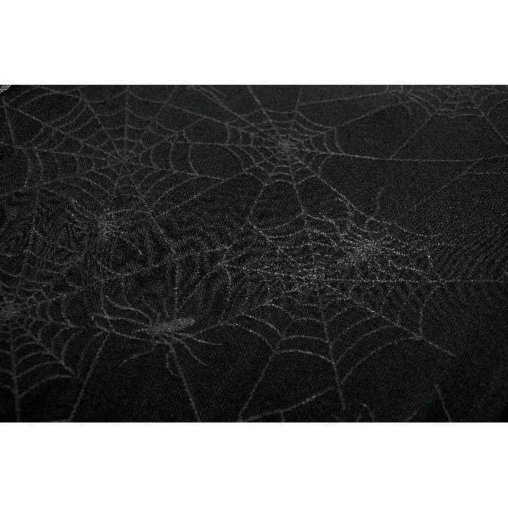 Gothic-Spinnennetz-Hexenkleid mit Schnürung für Damen