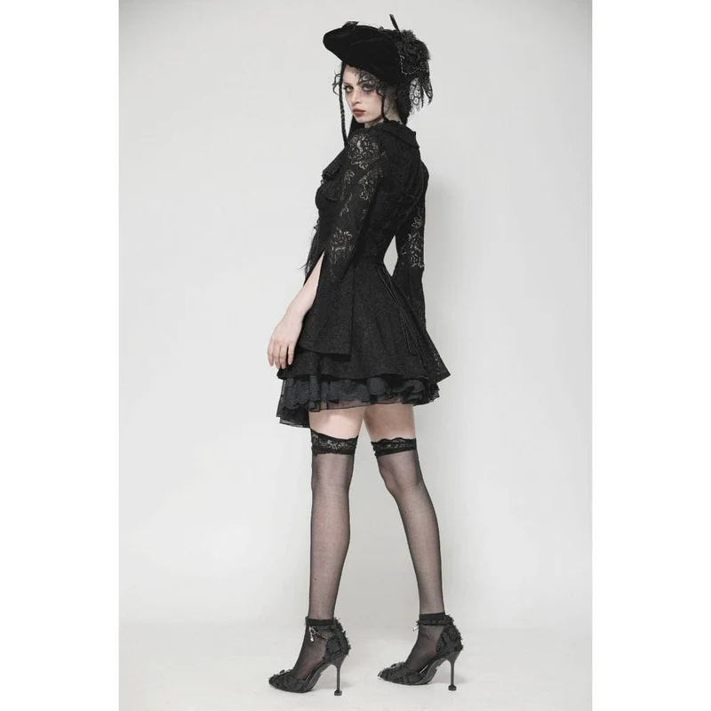 Gothic-Kleid für Damen mit ausgestellten Ärmeln und Schnürung, ideal für Flitterwochen oder Abschlussfeiern