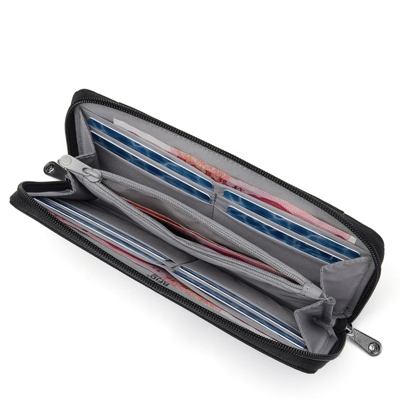 pacsafe RFIDsafe Continental Wallet - Monedero 20 cm (color: negro azabache)