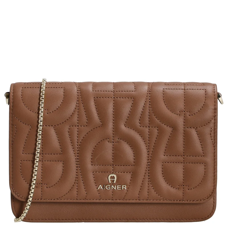 Aigner Wallet On Chain - Bolso bandolera 6cc 19 cm (demi brown)