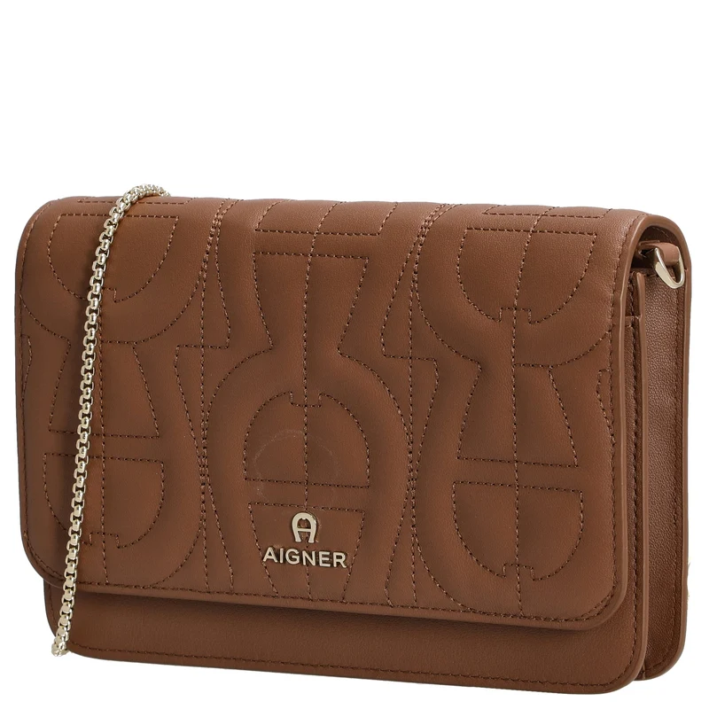 Aigner Wallet On Chain - Bolso bandolera 6cc 19 cm (demi brown)