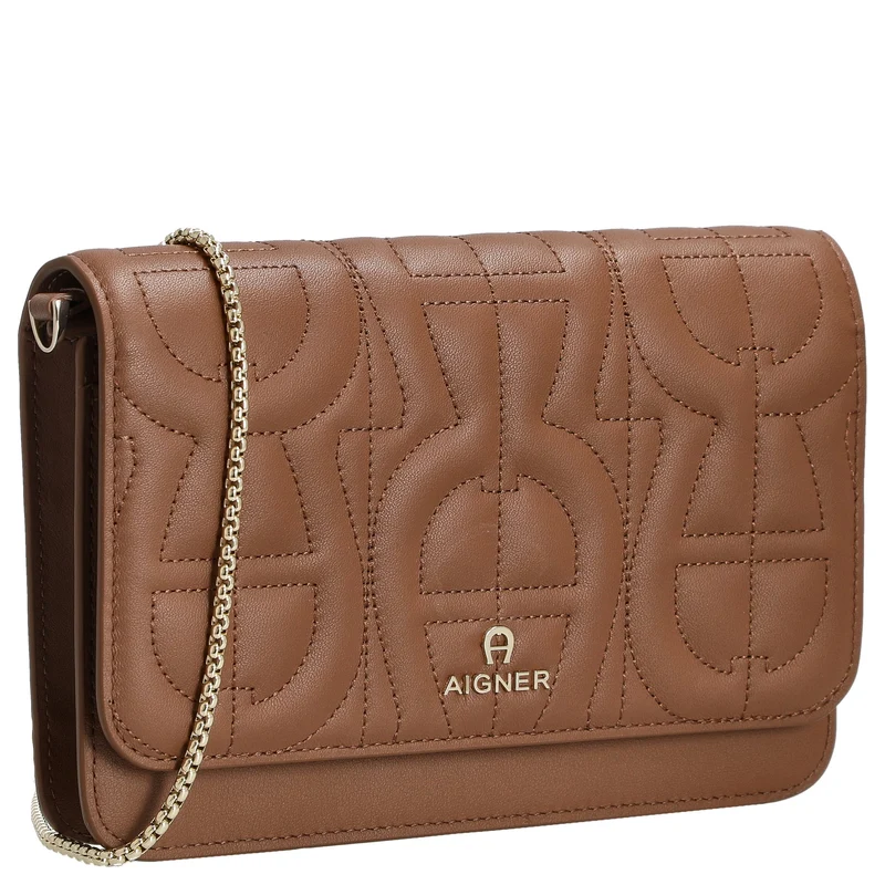 Aigner Wallet On Chain - Bolso bandolera 6cc 19 cm (demi brown)