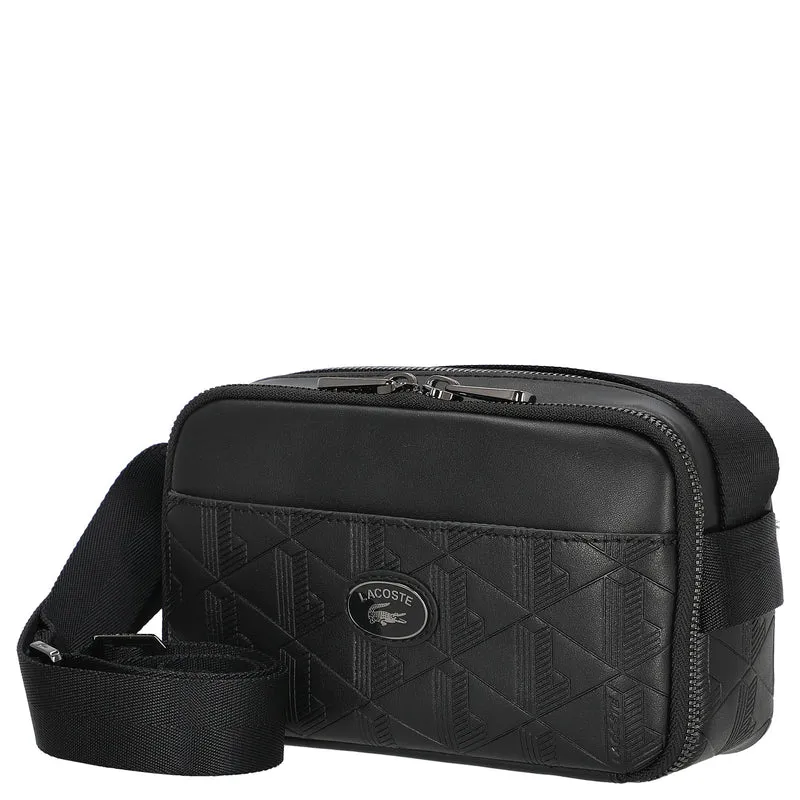Lacoste Monogramm - Bolso bandolera 24 cm (black)