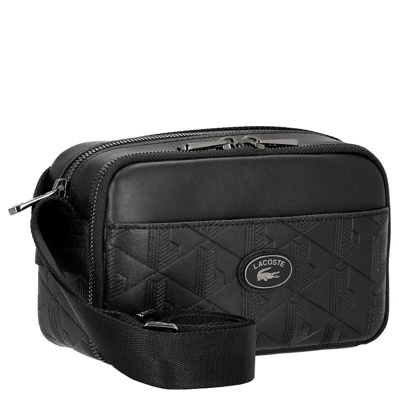Lacoste Monogramm - Bolso bandolera 24 cm (black)