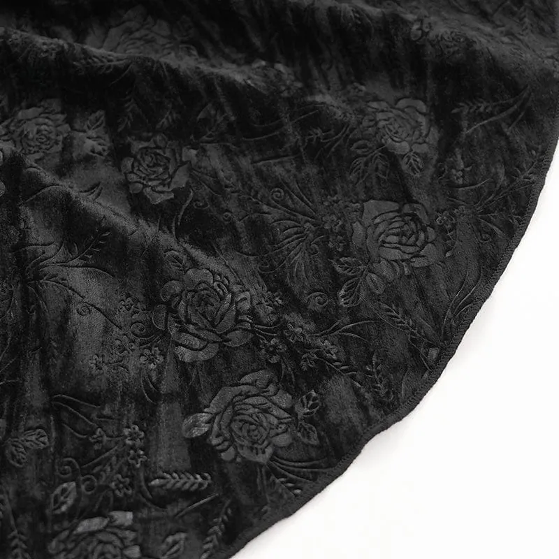Gothic-Langarmshirt mit Netzstoff und Schnürung für Damen