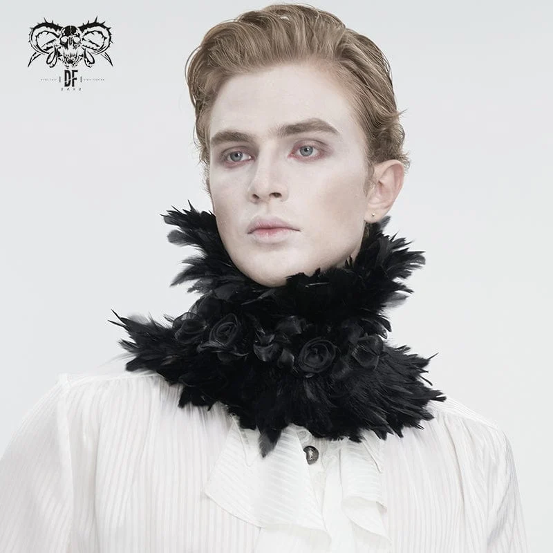Unisex Gothic Federkragen