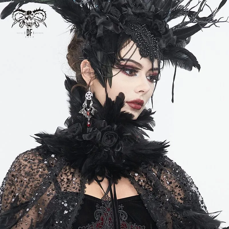 Unisex Gothic Federkragen