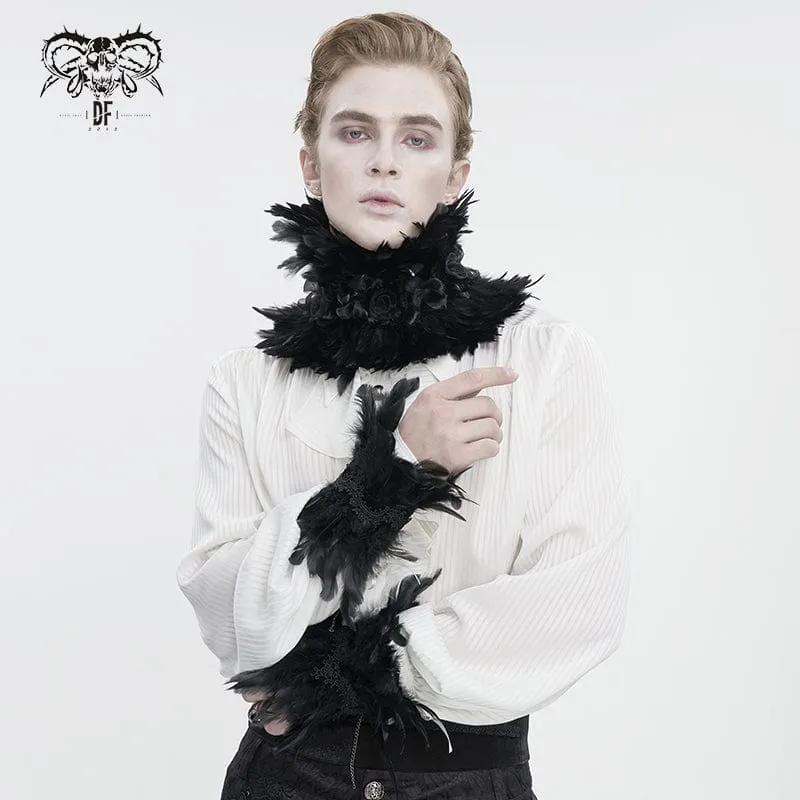 Unisex Gothic Federkragen