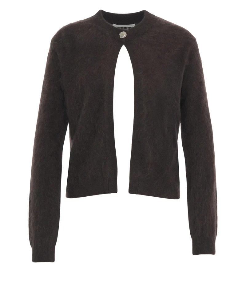 Cardigan in cashmere 'Brushed'