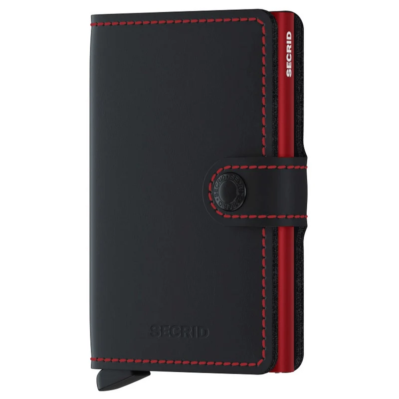 Secrid Matte Miniwallet - Cartera RFID 6.5 cm (black-red)