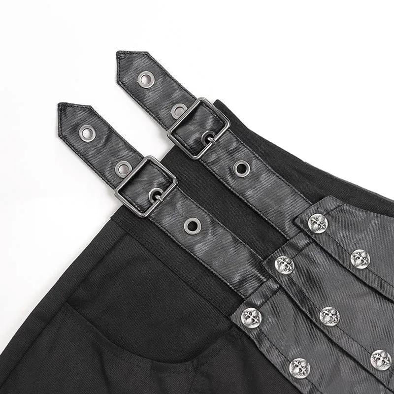 Gothic-Hose mit Schnallen und Nieten für Herren