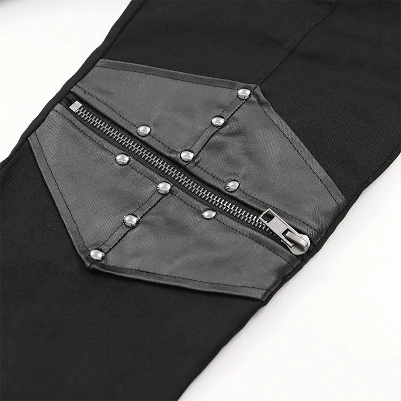Gothic-Hose mit Schnallen und Nieten für Herren