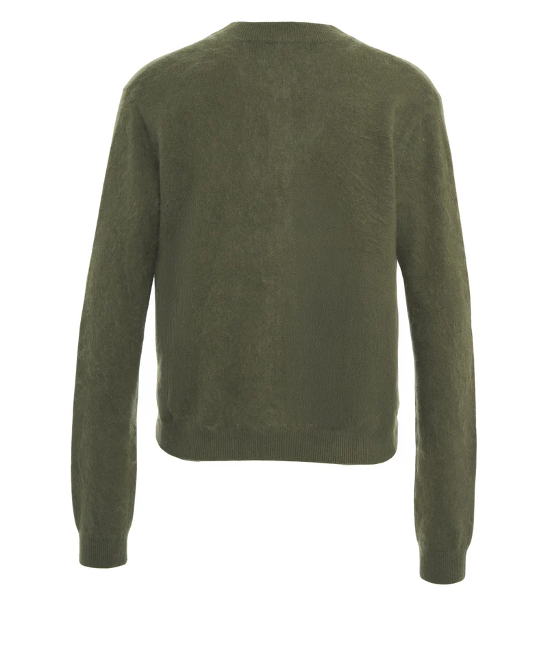 Cardigan in cashmere 'Brushed'