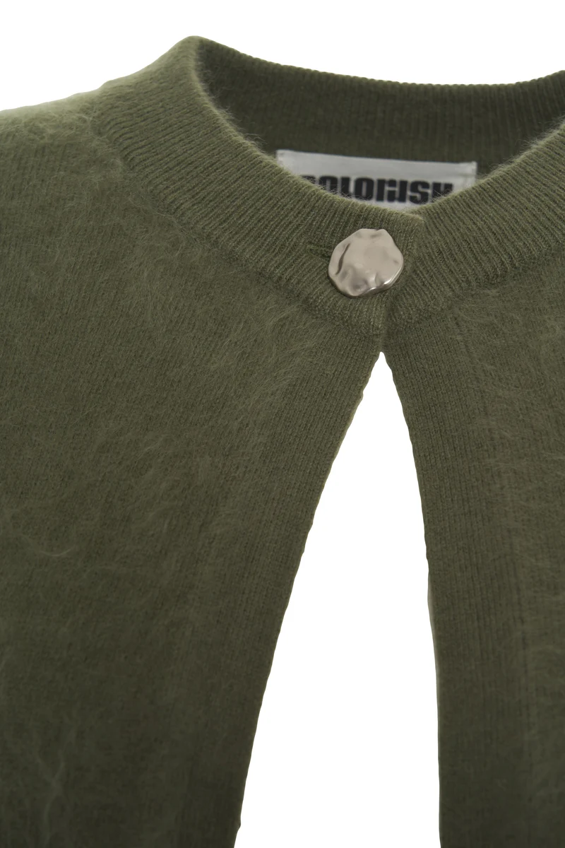 Cardigan in cashmere 'Brushed'