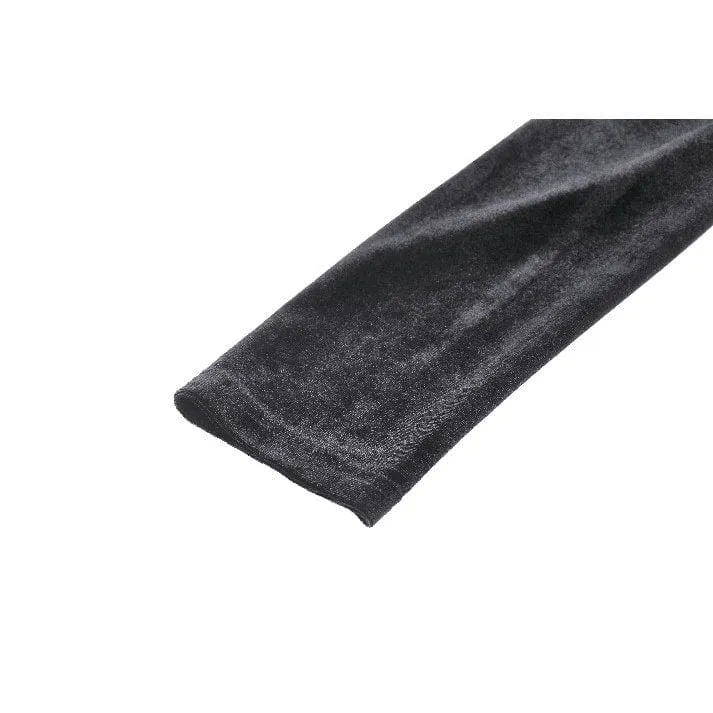 Gothic-Abendkleid aus Samt mit Cut-outs und Seitenschlitzen für Damen, Hochzeitskleid
