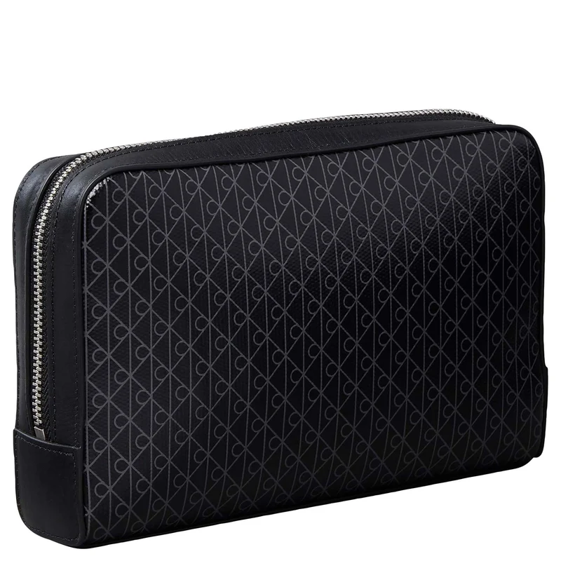 Calvin Klein Emblem AOP - Cartera 20 cm (black)