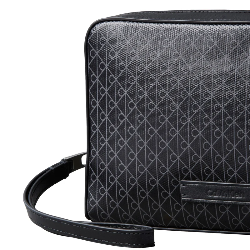 Calvin Klein Emblem AOP - Cartera 20 cm (black)