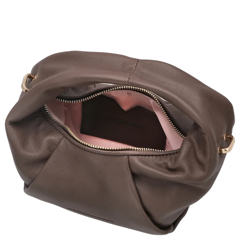 Les Visionnaires Greta Mini Essential Soft Grainy - Bolso bandolera 23 cm (chocolate)