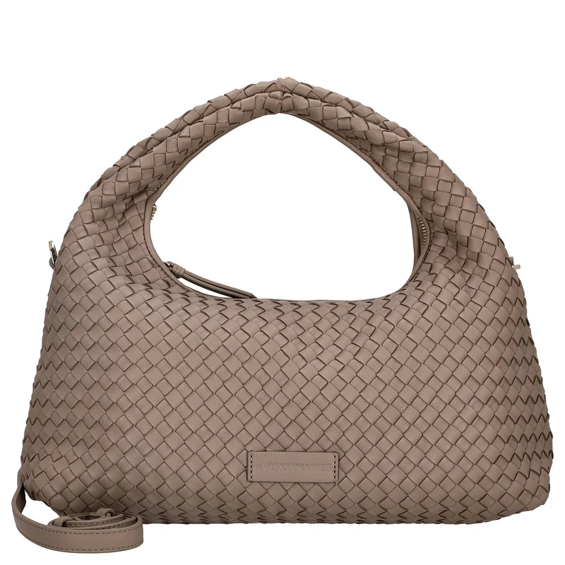 Les Visionnaires Sadie Grande Weave Silky - Bolso de mano 40 cm (cappuccino beige)
