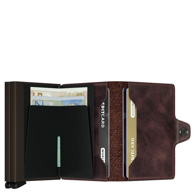 Secrid Vintage Twinwallet - Cartera RFID 7 cm (chocolate)