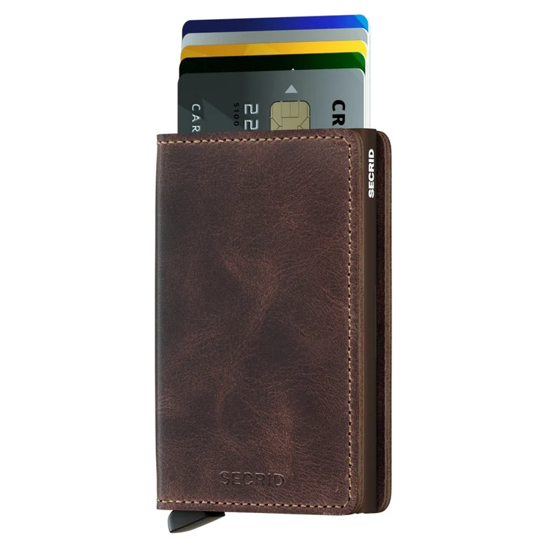 Secrid Vintage Slimwallet - Cartera RFID 6.8 cm (chocolate)