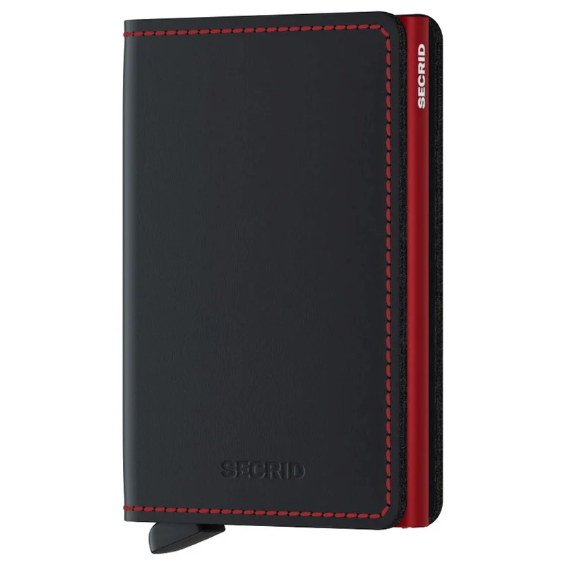 Secrid Matte Slimwallet - Cartera RFID 6.8 cm (black-red)