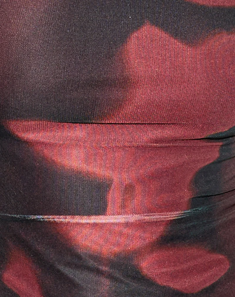 Nova Top in Digi Flower Rot
