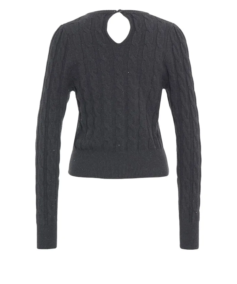 Maglione a trecce