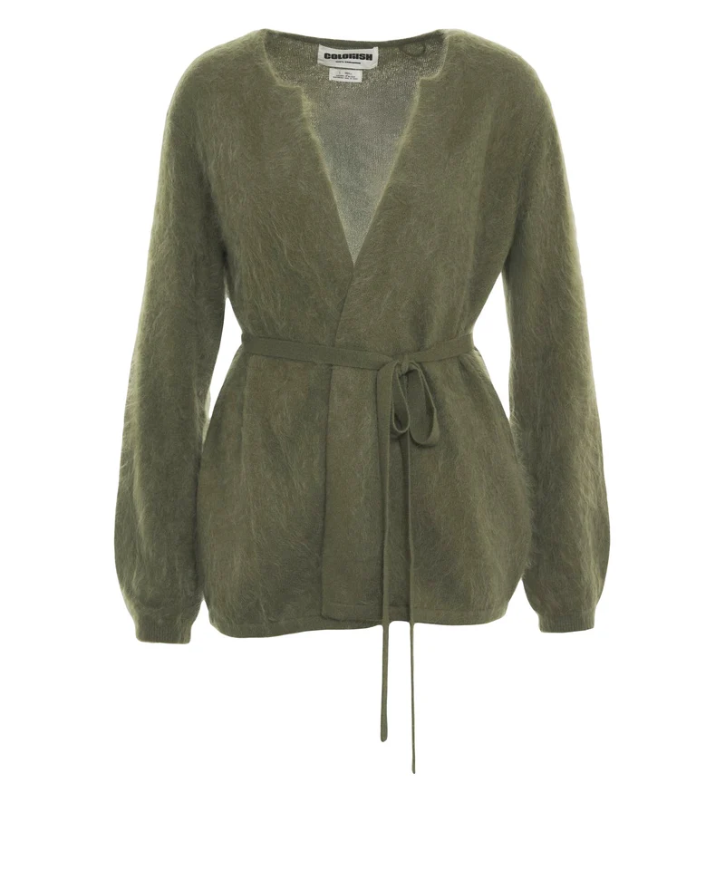 Cardigan in cashmere 'Brushed'