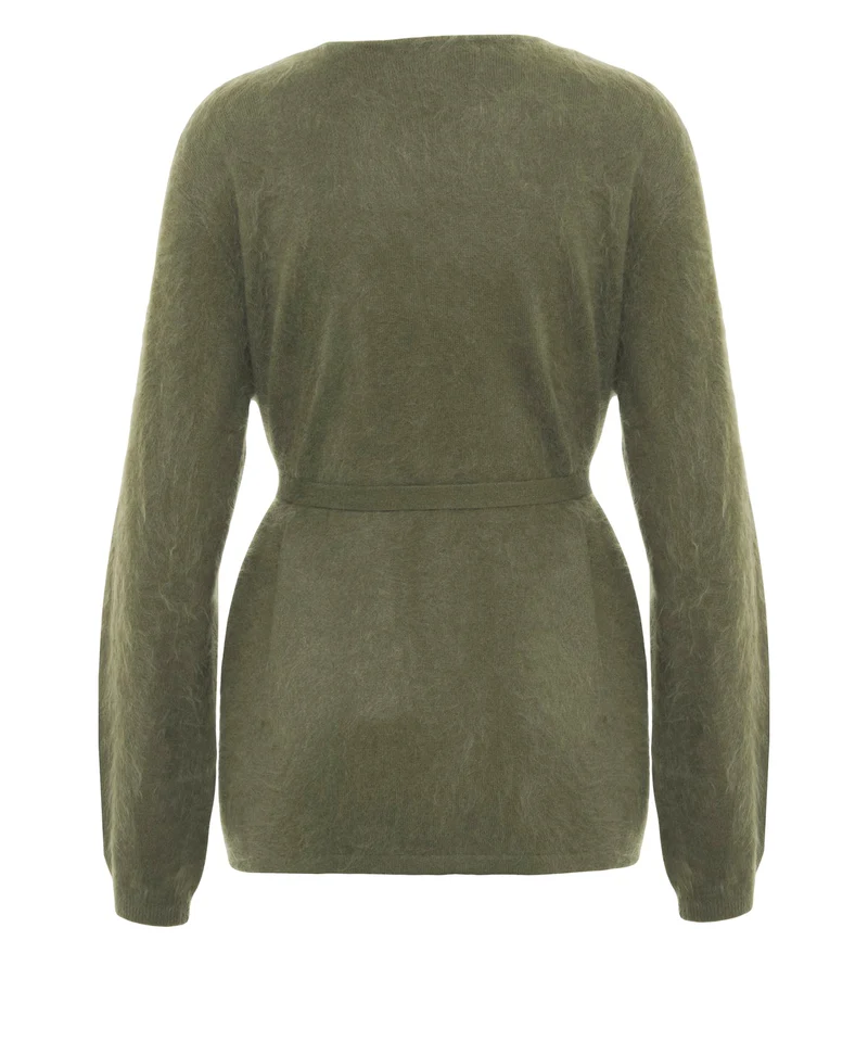 Cardigan in cashmere 'Brushed'