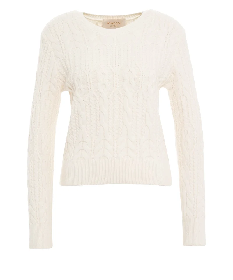 Maglione a trecce