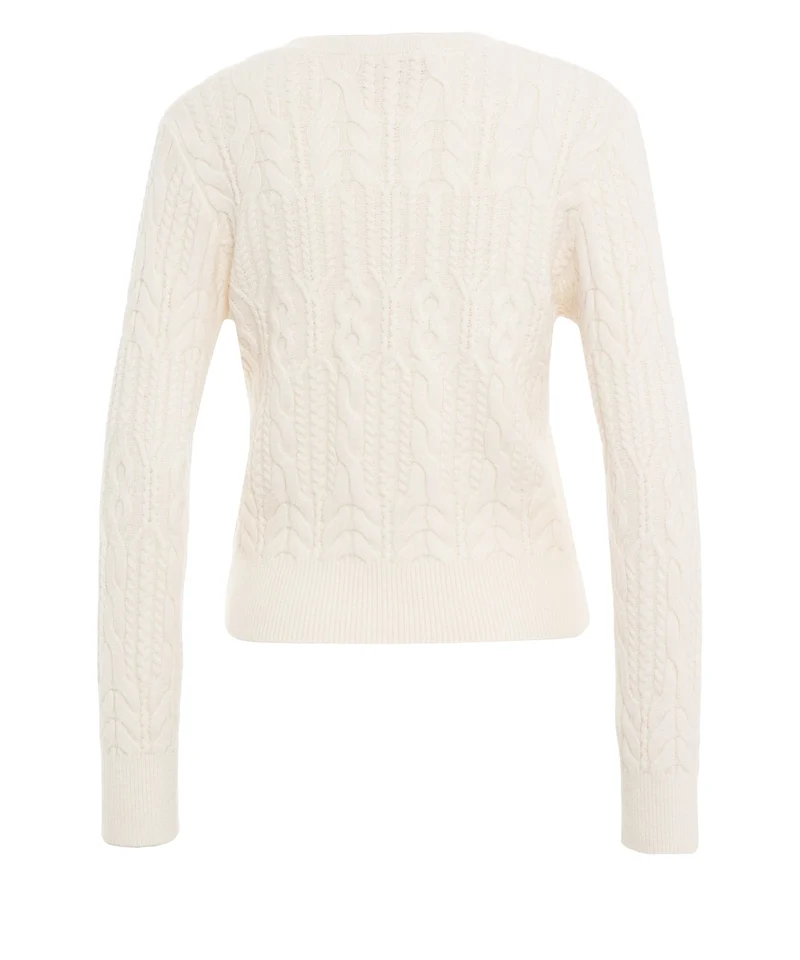 Maglione a trecce