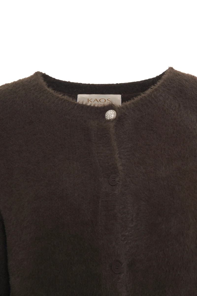 Cardigan con dettaglio bottone