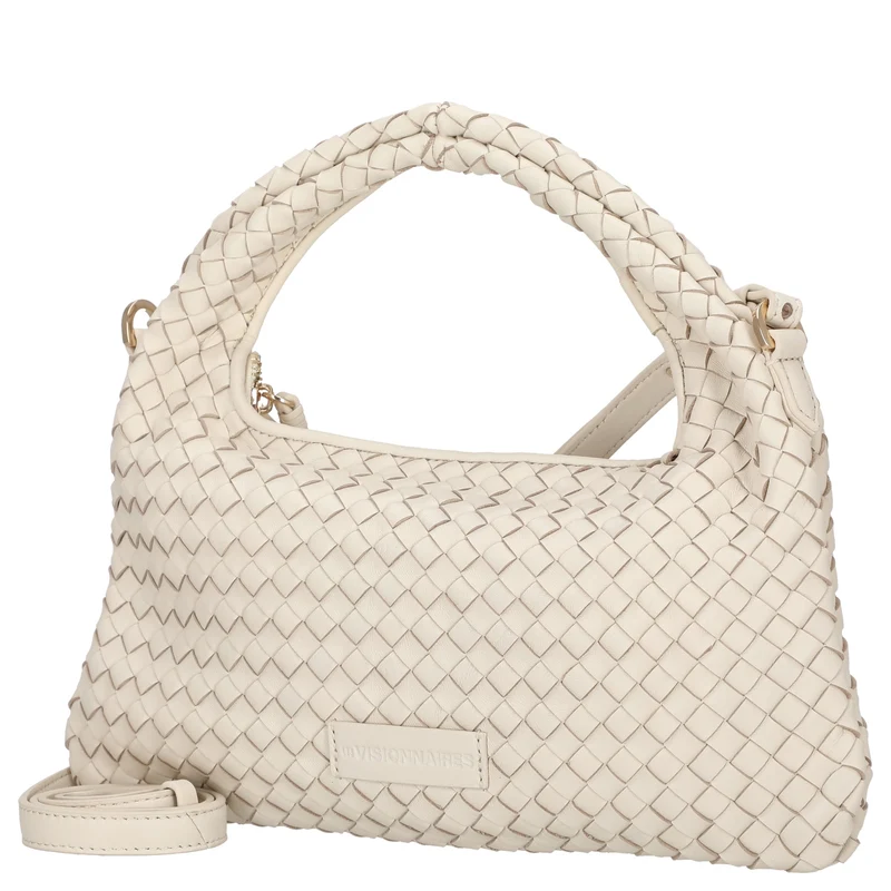 Les Visionnaires Sadie Weave Silky - Bolso de mano 37 cm (vanilla)