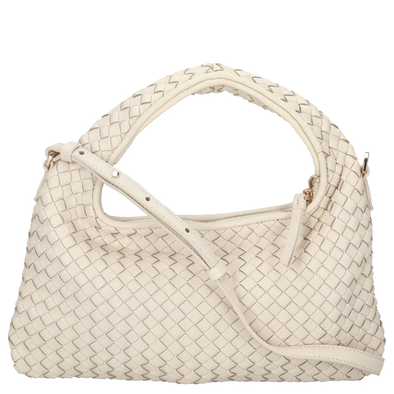 Les Visionnaires Sadie Weave Silky - Bolso de mano 37 cm (vanilla)