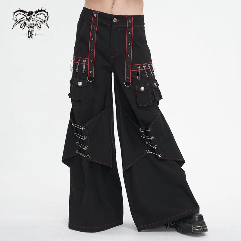 Gothic-Schlaghose mit Nieten für Herren