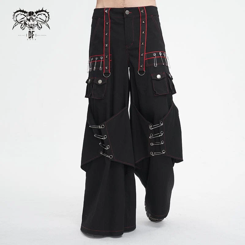 Gothic-Schlaghose mit Nieten für Herren