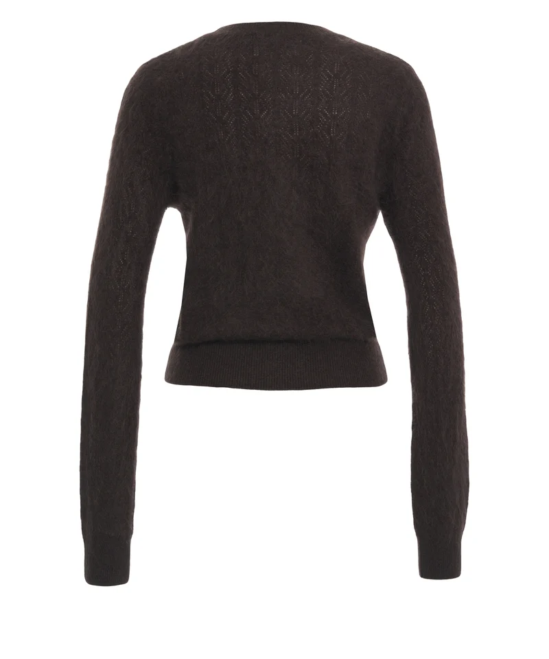 Maglione in kaschmir 'Brushed'