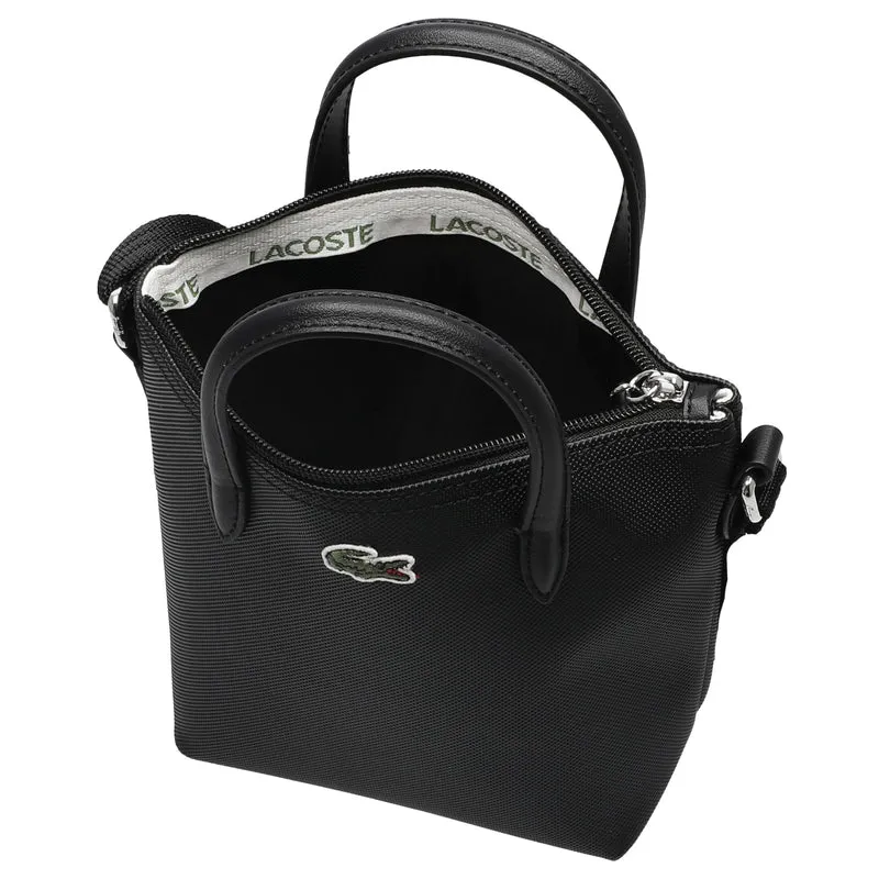 Lacoste Mini-Tote L.12.12 Concept - Bolso de mano 18 cm (black)