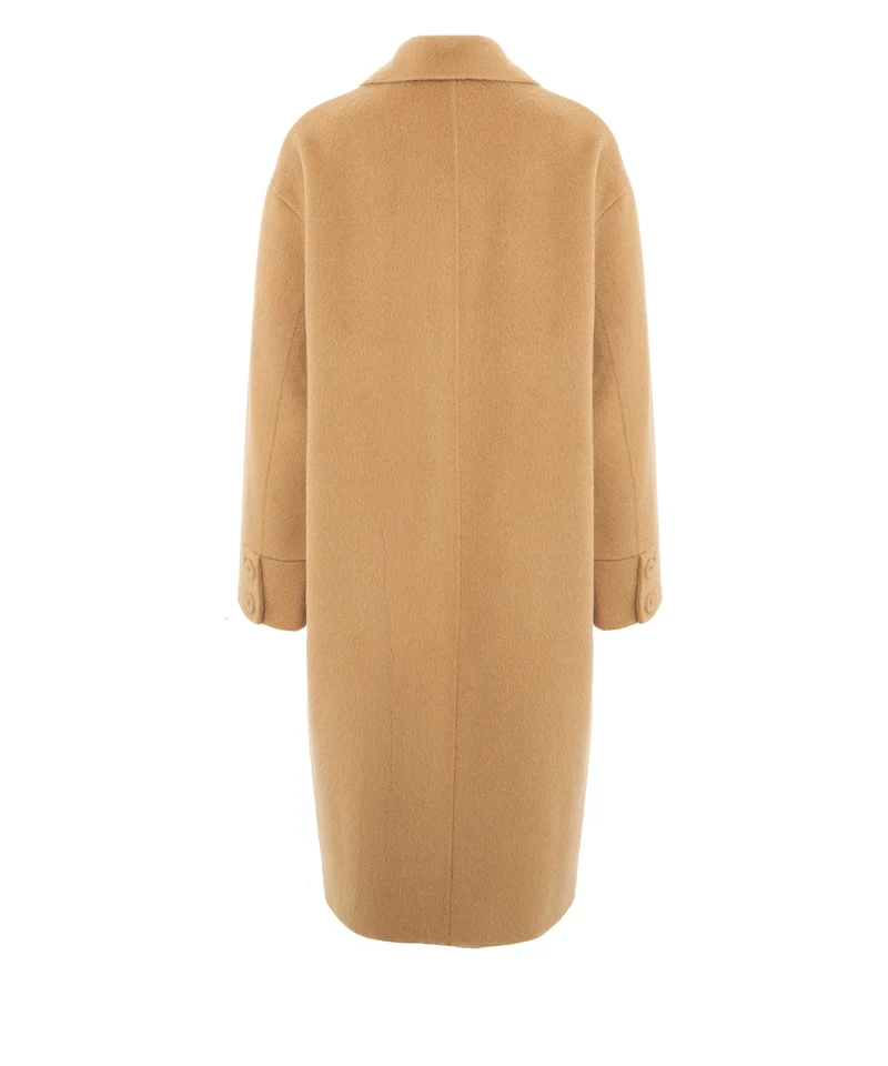 Cappotto in lana e alpaca