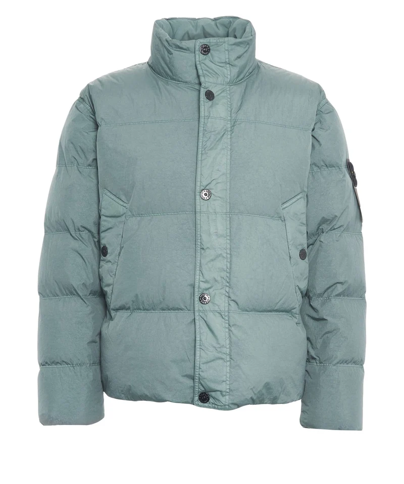 Piumino con logopatch
