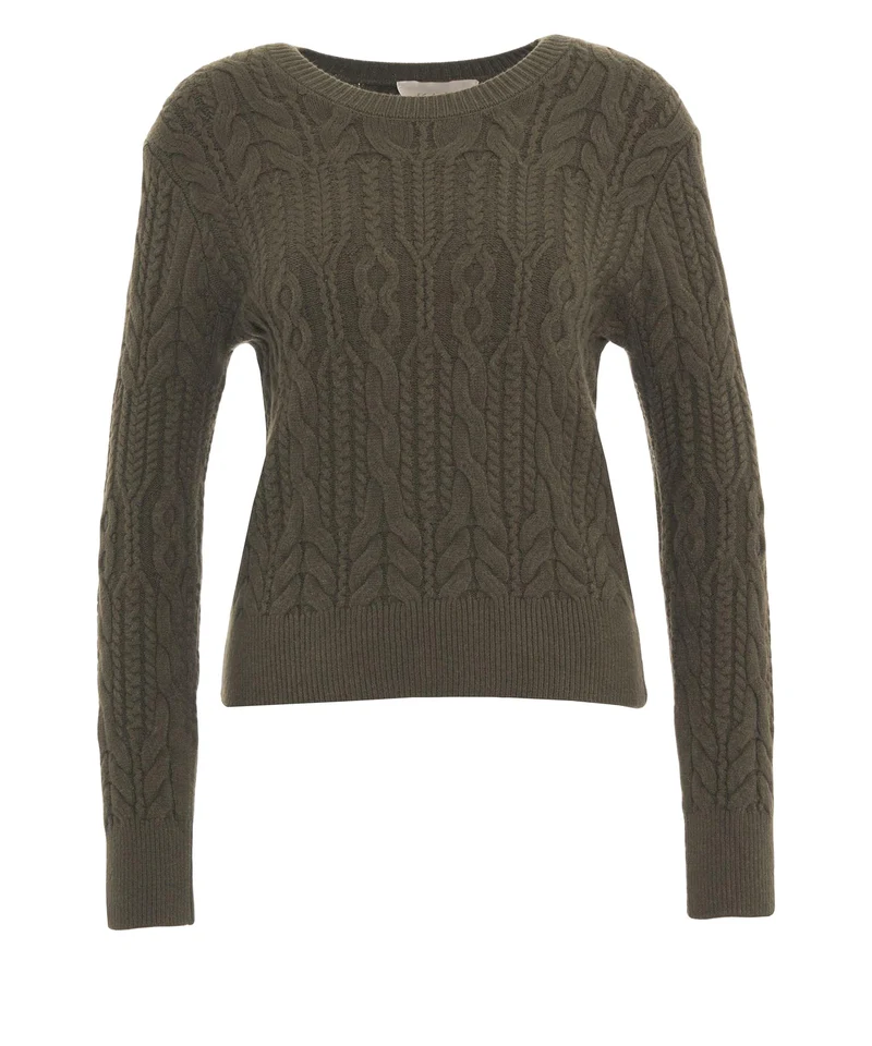Maglione a trecce