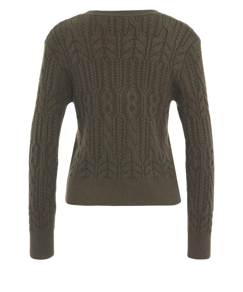 Maglione a trecce