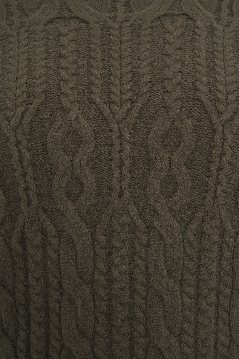Maglione a trecce