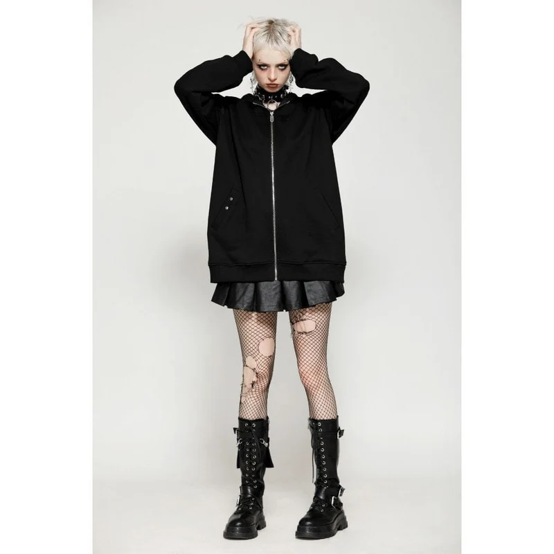 Punk Batwing Kapuzenjacke für Damen