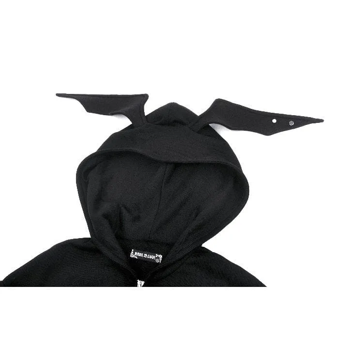 Punk Batwing Kapuzenjacke für Damen