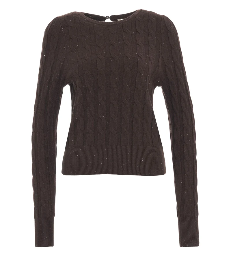 Maglione a trecce