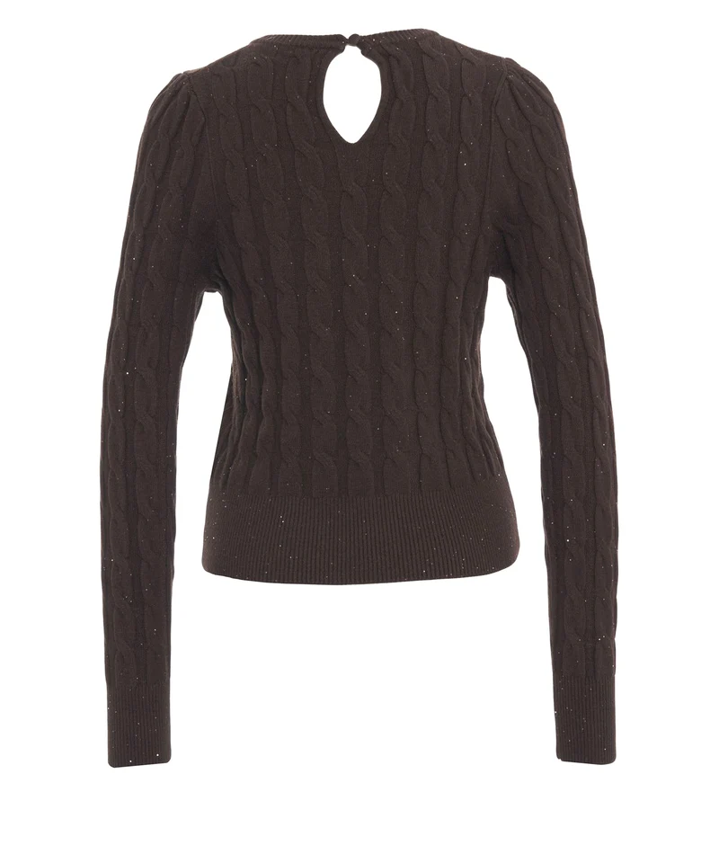 Maglione a trecce