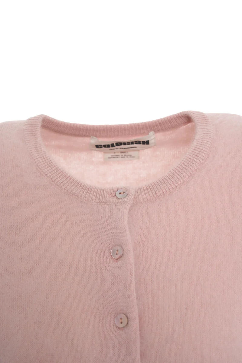 Cardigan in cashmere 'Brushed'